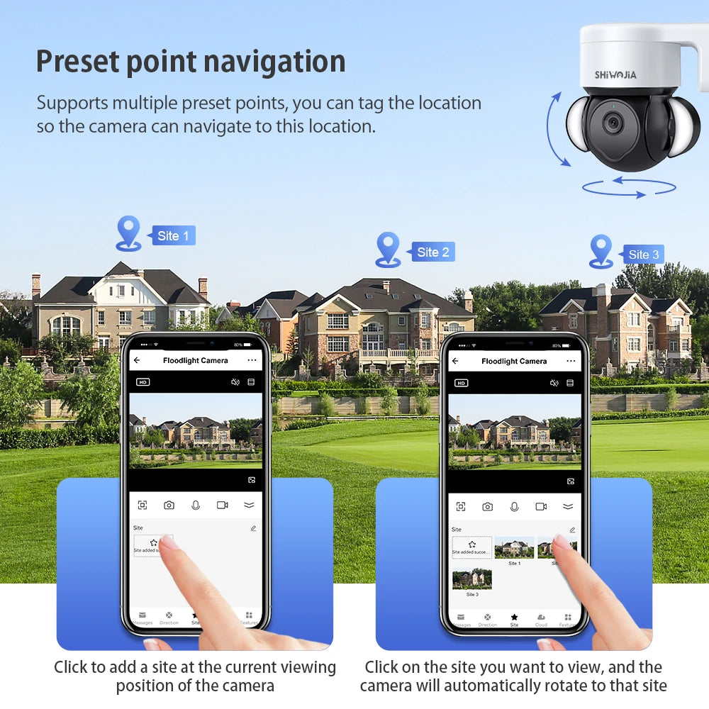 SHIWOJIA 5MP HD POE Camera WIFI Wireless PTZ IP Surveillance Camera Outdoor Dome Camera POE H.265 CCTV Video Security Protection